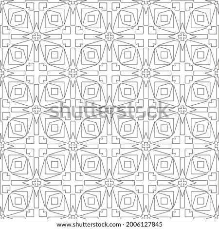 Vector geometric pattern. Repeating elements stylish background abstract ornament for wallpapers and 

backgrounds. Black and white pattern.