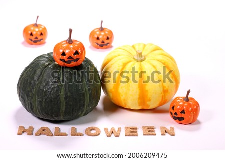 Halloween image, Mini pumpkin and pumpkin ornament