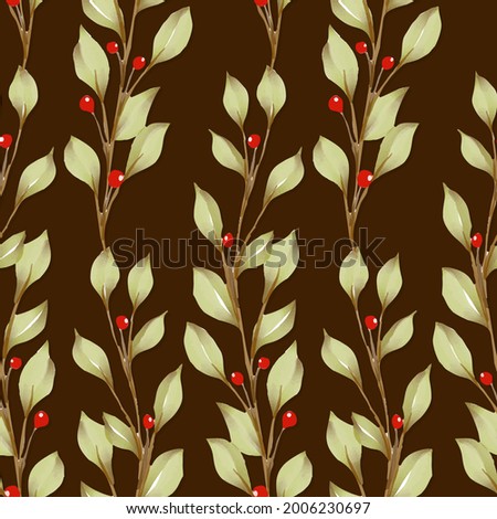 Vector pattern with floral theme. Background with flowers and leaves. Backdrop for greeting cards, posters, banners, and placards.