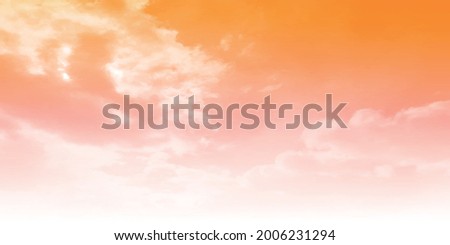 Autumn sky landscape light background 
