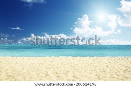 tropical beach Royalty-Free Stock Photo #200624198