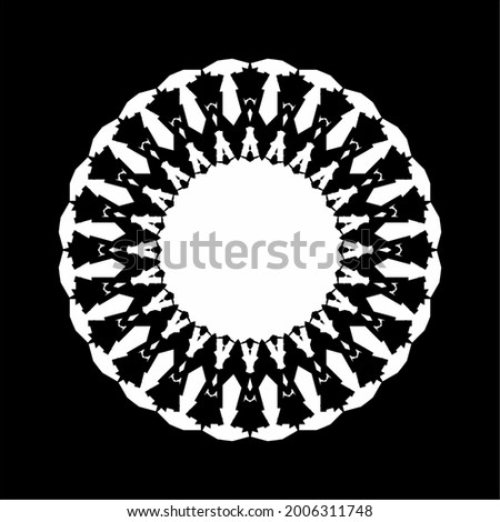 Ornamental Circle-Shaped. Ornamental Mandala Illustration. Vector Illustration