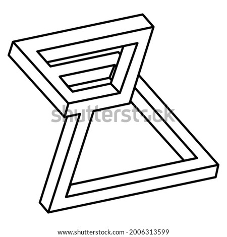 Optical illusion, geometric figure, op art