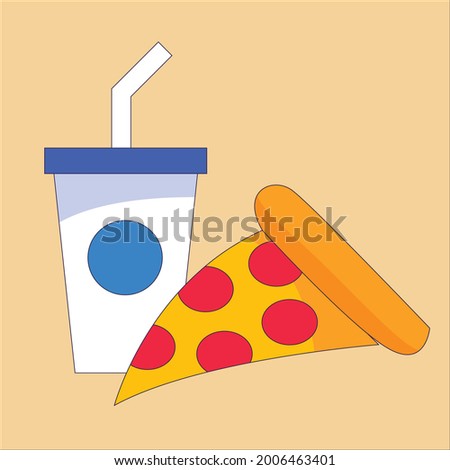 Food and drink vector design, can be used for clip art or additional designs