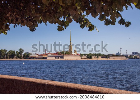 Peter and Paul Fortress in summer in St. Petersburg