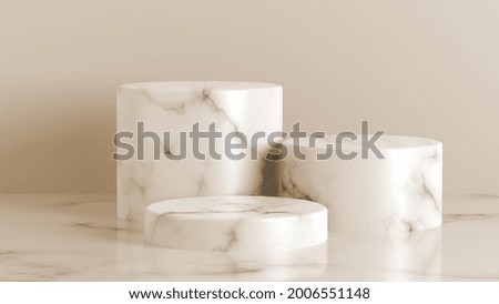 Luxury White Marble Cylinder Podium White Background marble texture abstract background pattern with high resolution