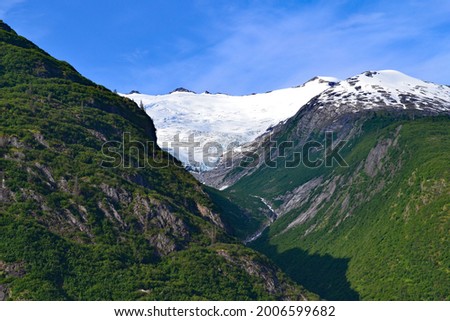 A view of an Alpine Glacier Royalty-Free Stock Photo #2006599682