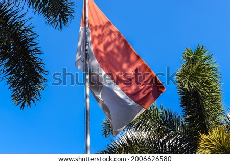 Red and white flag. indonesian flag