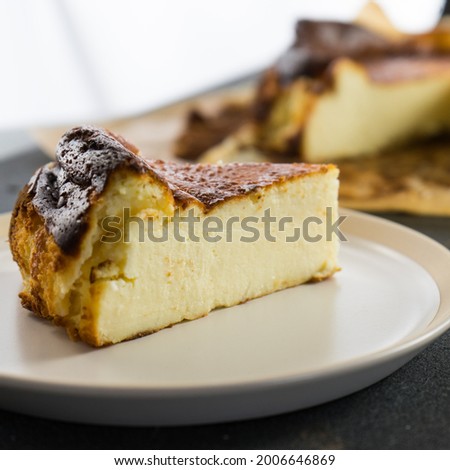 Basque style burnt cheesecake pictures