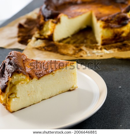 Basque style burnt cheesecake pictures