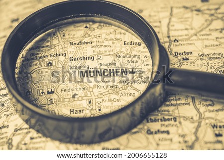 Munchen on the Europe map