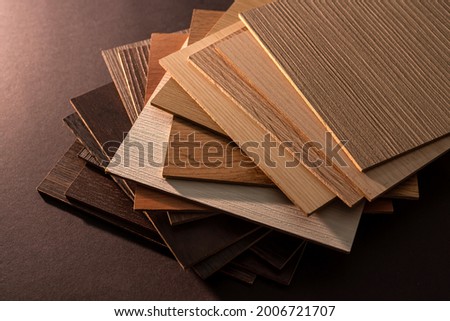 vinyl  wooden  samples with different  type of wood texture for design