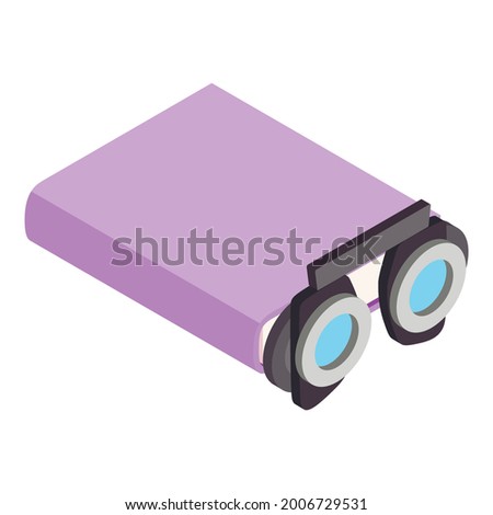 Trial frame icon. Isometric illustration of trial frame vector icon for web