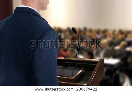 Speaker at Seminar Presentation Royalty-Free Stock Photo #200679422