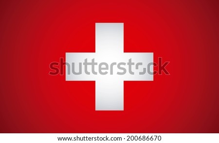 Swiss design over red background, vector illustration