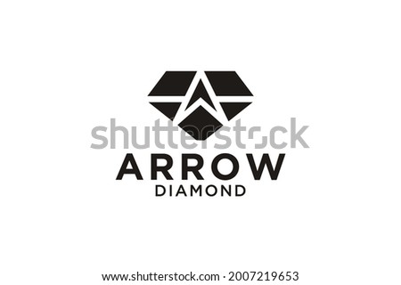 Premium diamond arrow logo Vector Graphics