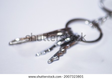 blur background key with chain          