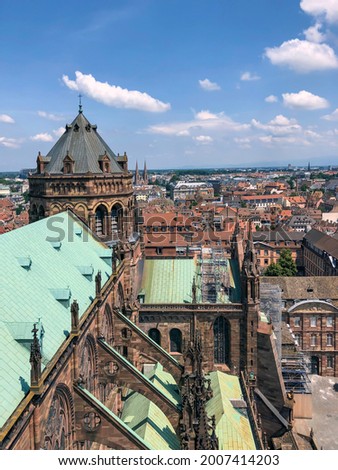 Strasbourg - Cathedral Notre-Dame - stock photo
