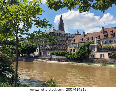 Strasbourg - Cathedral Notre-Dame - stock photo