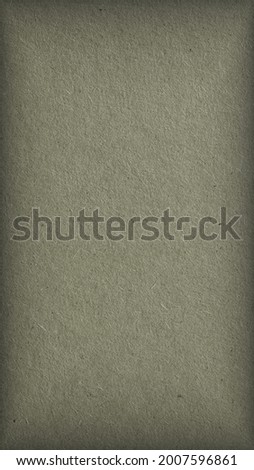 The surface of gray cardboard. Paper texture with cellulose fibers. Glamorous mobile phone wallpaper with vignetting. Vertical paperboard background with a generic gray tint. Macro