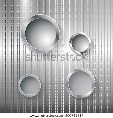 Metal abstract background - vector illustration 