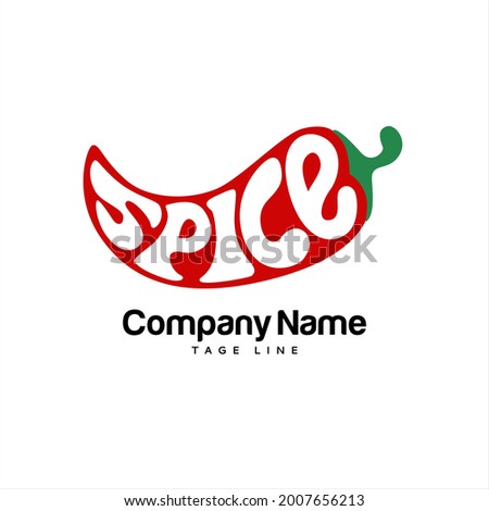 Logo Spice, food vector Illustration