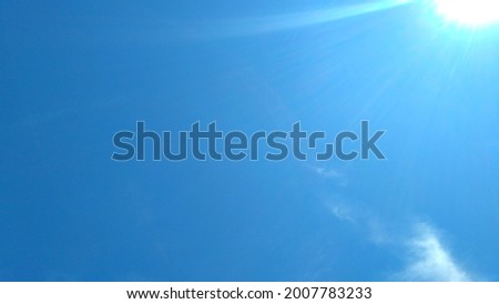 photo of beautiful blue sky with small cloud during the day