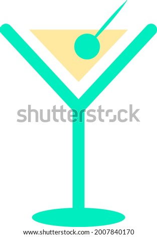 Summer Drink - Amazing flat minimalist lineart vector icon of a summer drink suitable for website, apps, icon, summer asset, and illustration in general - Vector Icons