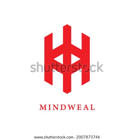 mindweal logo red letter m