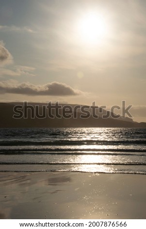 Beautiful sunset at Balnakeil beach