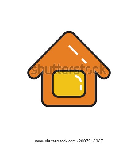 illustration of a home symbol-colorful office icon