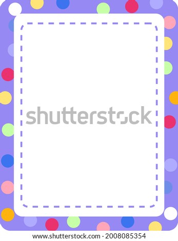 Empty colourful frame banner template illustration