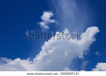 blue sky with cloud background.