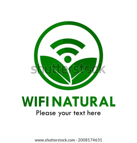 Wifi natural logo template illustration
