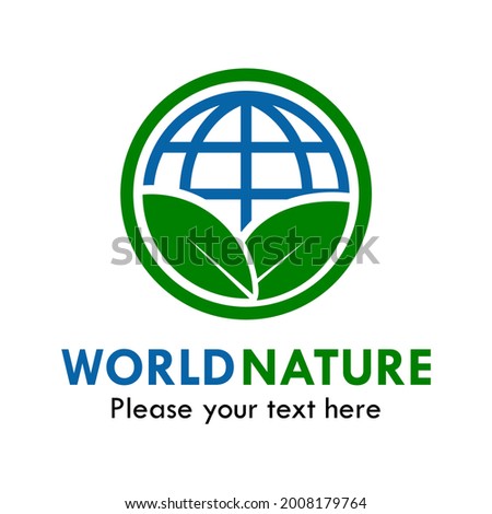 World nature logo template illustration