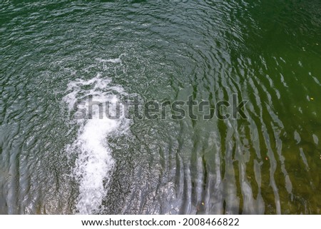 scene where water enters the lake