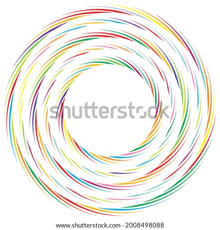 Geometric abstract circle, circular element vector