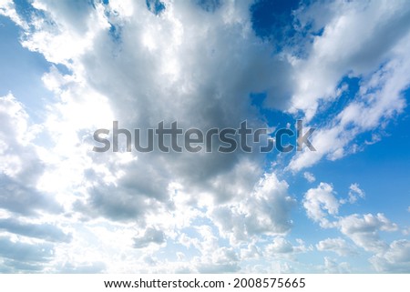 clouds and sky,blue sky background with tiny clouds.