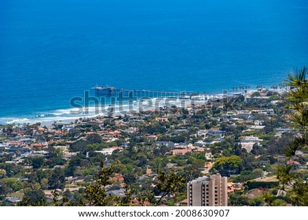 La Jolla California, San Diego County, California photographed from Mount Soledad.
