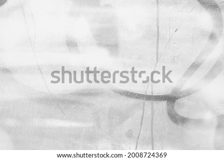 White Stained Painting on Concrete Wall Background.