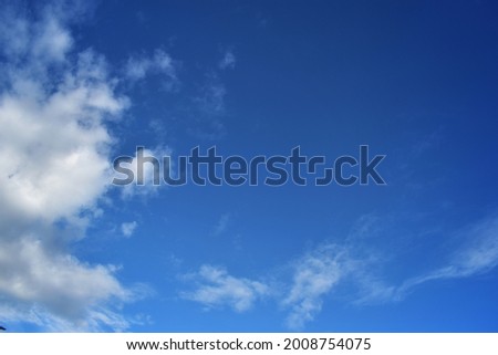 blue sky with white clouds nature outdoors