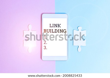 Conceptual caption Link Building. Business idea SEO Term Exchange Links Acquire Hyperlinks Indexed Technological Difference And Choices Communication Problems And Solutions
