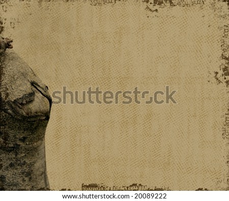 brown background image with stump
