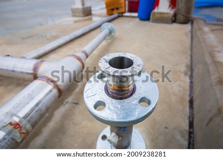 Stainless steel piping flange valve component GTAW TIG welded joint pressure vessel fabrication