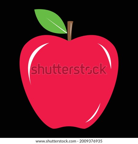 Apple icon and illustration, black color background