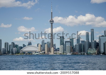 view of the city of Toronto and Lake Ontario