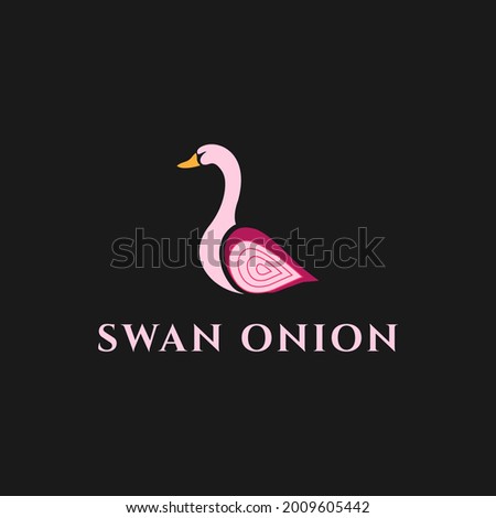 Swan union logo icon vector illustration design template.