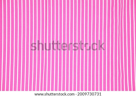 Pink blue white stripe pattern fabric