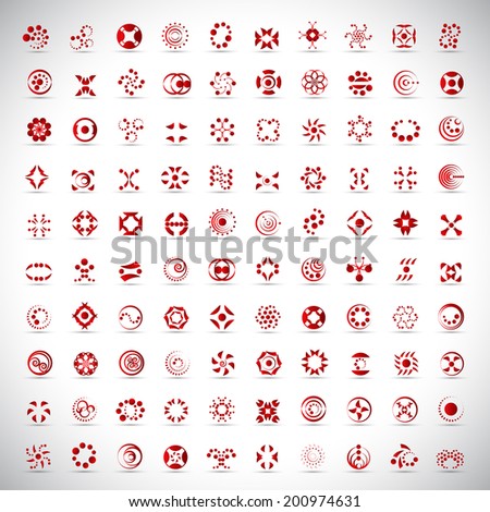 Unusual Icons Set - Isolated On Gray Background - Vector Illustration, Graphic Design Editable For Your Design   