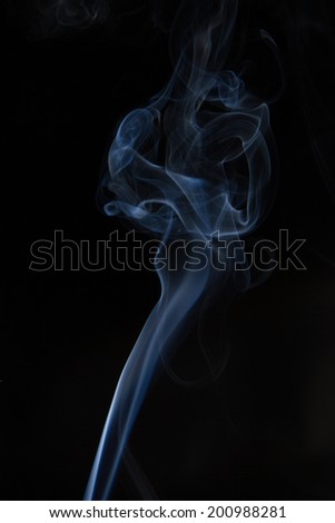 abstract smoke on black